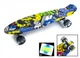 Детский пластиковый пенниборд скейтборд Penny Board с принтом Draft Joker и светящимися колесами до 80 кг - изображение 1