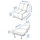 Крісло розкладне IKEA LYCKSELE LOVAS Vansbro яскраво-зелене (593.869.91) - зображення 7