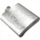 Фляжка для алкоголя FO Hip Flask из нержавеющей стали с выгравированным логотипом Jack Daniel's Old 280 мл 10 oz Серебристая - изображение 2
