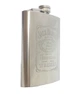Фляжка для алкоголя FO Hip Flask из нержавеющей стали с выгравированным логотипом Jack Daniel's Old 280 мл 10 oz Серебристая - изображение 3