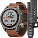 Смарт-часы Garmin fenix 7 Sapph Solar Titanium w/Chestnut Leather Band, GPS (010-02540-31) - изображение 3