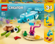 Zestaw klocków LEGO Creator Delfin i żółw 137 elementów (31128) - obraz 1