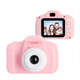 Детский цифровой фотоаппарат Kids Camera GM14 Видеокамера Розовый - изображение 2