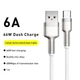 Кабель Baseus Cafule Series Metal USB 2.0 to USB-C 66W 6A 1m White (CAKF000102) - изображение 2