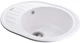 Кухонная мойка гранит GLOBUS LUX Arno 620х500 белый - изображение 4