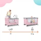 Ліжко-манеж з пеленатором Kinderkraft Leody Pink (KCLEOD00PNK00AC) - зображення 6