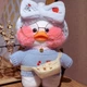 Мягкая Игрушка "Утка в очках Lalafanfan" 30см Белый - изображение 1