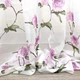 Тюль лён-муар с цветочным рисунком Adagio Windows Decor L012 Фуксия 2х2,7м - 2 шт - изображение 3