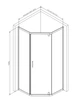 Душова кабіна Am.Pm Gem 5-corner Pivot 90x90 см без піддону black W90UG-405-090BT - зображення 8
