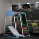 Детский спортивный комплекс Baby Sport SB SportWood Sky Plus 7 для дома 132х130х85 см Разноцветный (SportWood Sky Plus 7) - изображение 3
