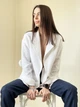 Льняной женский пиджак белый XS - linen island (132809) - изображение 2
