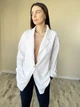 Льняной женский пиджак белый XS - linen island (132809) - изображение 4