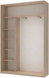 Шкаф купе Сити Лайт Doros Дуб сонома 1 ДСП / 1 Зеркало 150х45х225 см (42002037) - изображение 2
