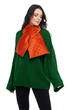 Шарф "Нью-Йорк" бархатный стёганный MyScarf теплый one size красный тюльпан - изображение 2