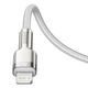 Кабель Baseus Cafule Series Metal USB-C to Lightning PD 20W 1m White (CATLJK-A02) - изображение 5