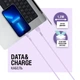 Кабель ACCLAB AL-CBCOLOR-L1PP USB-A to Lightning 1.2 м Фіолетовий (1283126518218) - зображення 4