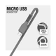 Кабель синхронізації ACCLAB AL-CBCOLOR-M1BK USB to Micro USB 1.2 м Чорний (1283126518119) - зображення 3