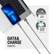 Кабель синхронізації ACCLAB AL-CBCOLOR-M1BK USB to Micro USB 1.2 м Чорний (1283126518119) - зображення 4