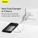 Павербанк Baseus Elf Digital Display 10000mAh 22.5W/5A Quick Charge для iPhone/Samsung/Xaomi/Huawei с кабелем Type-C/Lightning black - зображення 3