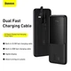 Павербанк Baseus Elf Digital Display 10000mAh 22.5W/5A Quick Charge для iPhone/Samsung/Xaomi/Huawei с кабелем Type-C/Lightning black - зображення 5