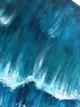 Картина маслом Хвиля набігає ніжність море 122x184 см - зображення 6