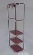 Стойка для одежды COSTWAY PB3 170×55×36 см з 3 полками коричневого цвета - изображение 3