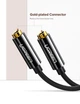 Кабель UGREEN AV134 3.5mm Male to 2x3.5mm Female 20cm Black (20816) - зображення 2