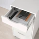 Комод на колесах IKEA ALEX білий/чорний (594.222.20) - изображение 2
