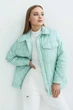 Жіноча демісезонна куртка з плащівки з утеплювачем синтепон Seventeen L-XL Бірюзовий (2000000176369) - изображение 1