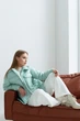 Жіноча демісезонна куртка з плащівки з утеплювачем синтепон Seventeen L-XL Бірюзовий (2000000176369) - изображение 4