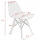 Кресло Jumi Plastic Chair 78х45 см White - изображение 5