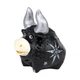 Фигурка гипсовая Netsuke Бычок Серебряная Роза Ветров Серебряные Рожки Ручная Роспись 5,5x5,7x4 Черный (25512) - изображение 1