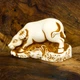 Статуэтка Нэцкэ Netsuke Бык ручная работа Гипс 6,3x4x3.2 см Натуральный (00755) - изображение 8