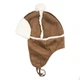 Шапка Ушанка Дубленка Beani'qe Lapel Лоскуты 35х28 см Коричневый (21090) - изображение 5