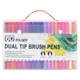 Набор акварельных фломастеров WEIBO CY2228 двухсторонние,60 цветов (181316) - изображение 3