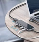 USB Type-C Хаб Baseus 5 in 1 Multi-functional HUB (Type-C to 3xUSB3.0+HD4K+PD) Deep gray - зображення 2