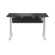 Стіл з регульованою висотою E-table UNIVERSAL 5003B - Чорний / Білі ніжки - изображение 2