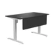 Стіл з регульованою висотою E-table UNIVERSAL 5003B - Чорний / Білі ніжки - изображение 6