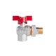 Кран шаровой "Американка" SD Plus угловой 1/2" ВН SD222W15 - изображение 3