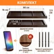 Полка навесная деревянная двухсторонняя с углублениями 600*160*25 мм Коричневый - изображение 4