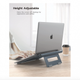 Подставка для ноутбука Nulaxy Foldable Aluminum Laptop Stand Gray - изображение 2