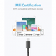 Кабель Anker Premium Double-Braided Nylon Cable with Lightning 1m (A8152) - зображення 6