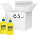 Упаковка клея Buromax ПВА 200 мл х 65 шт (BM.4833) (4823078948007) - изображение 1