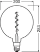Лампа світлодіодна вінтажна 5W 220V 110lm 1800K E27 DIM 200x283mm [4058075269927] OSRAM Vintage 1906 - зображення 2