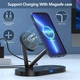 Док-станция JYD 5в1 Magnetic Wireless Charger для iPhone 13/12 MagSafe, Apple Watch, AirPods Pro, AirPods 2/3 black - изображение 5
