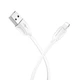 Кабель USB BOROFONE BX19 Benefit Lightning (1.3A) (1M) Білий - зображення 1