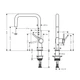 Кухонний змішувач Hansgrohe Talis M54 U 220, хром (72806000) - изображение 4