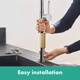 Cмеситель для кухни с выдвижной лейкой HANSGROHE Talis M54 хром латунь 72845000 - изображение 7