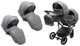 Коляска 2 в 1 для двойни Bair Next DUO ECO 25 графит - изображение 1