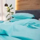 Комплект постільної білизни з сатину NaviHome Лазурний берег сімейний - зображення 4